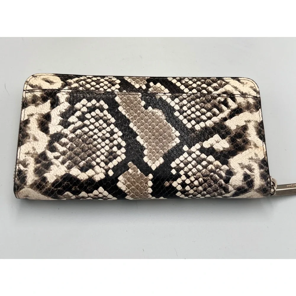 Kate Spade New York‎ Monet 3-compartment Purse White Snakeskin w/Python Wallet